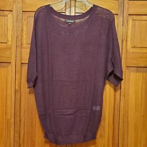 Express, 3/4 Sleeve Sweater, Burgundy, Size Medium